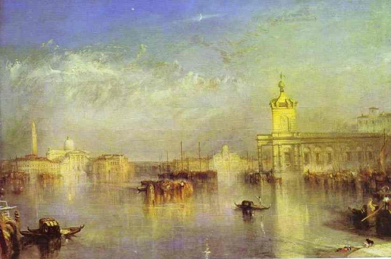 J.M.W. Turner The Dogana, San Giorgio, Citella, From the Steps of the Europa. Norge oil painting art